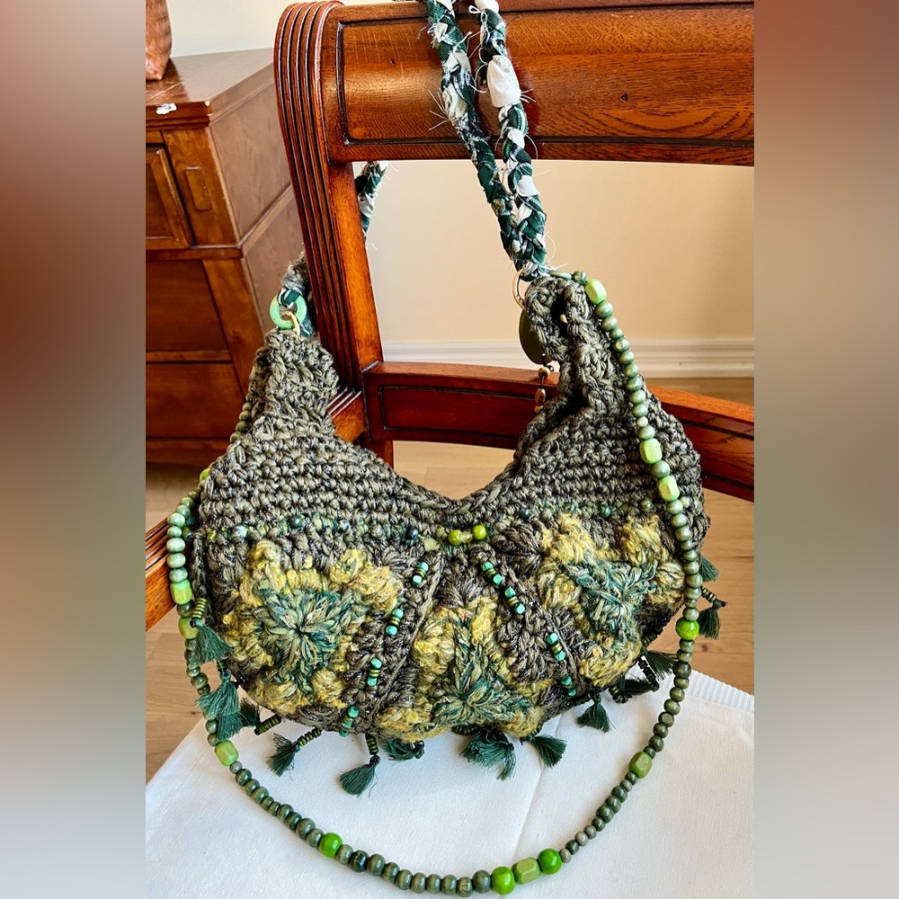 Hand made Crochet Boho Tote Bag - Picture 4 of 16